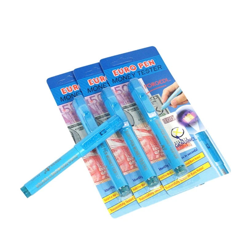 

2 in1 False Money Marker Pen Detector Fraud Protection for Use Most Currency 85DD