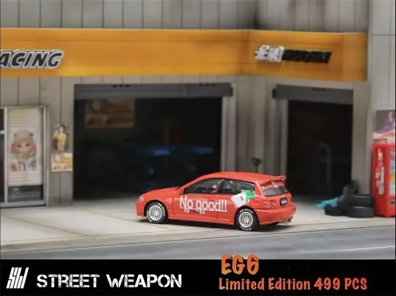 Уличное оружие SW 1:64 EG6 SUPRed JDM No Good, литая под давлением модель автомобиля, коллекция миниатюрных моделей (art.: 3920cd2760cbf) - 3920cd2760cbf