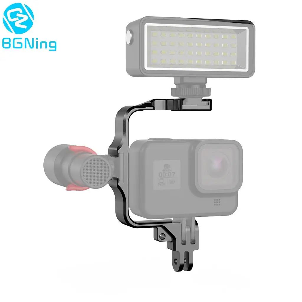 

Экшн-камера из алюминиевого сплава для видеосъемки в реальном времени Трипод для видеосъемки вспысветильник освещение с креплением холодн...