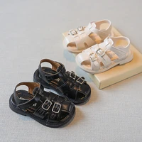 boys covered toes shoes 2022 summer fashion girls simple sport sandals kids children flat casual shoes beach shoes