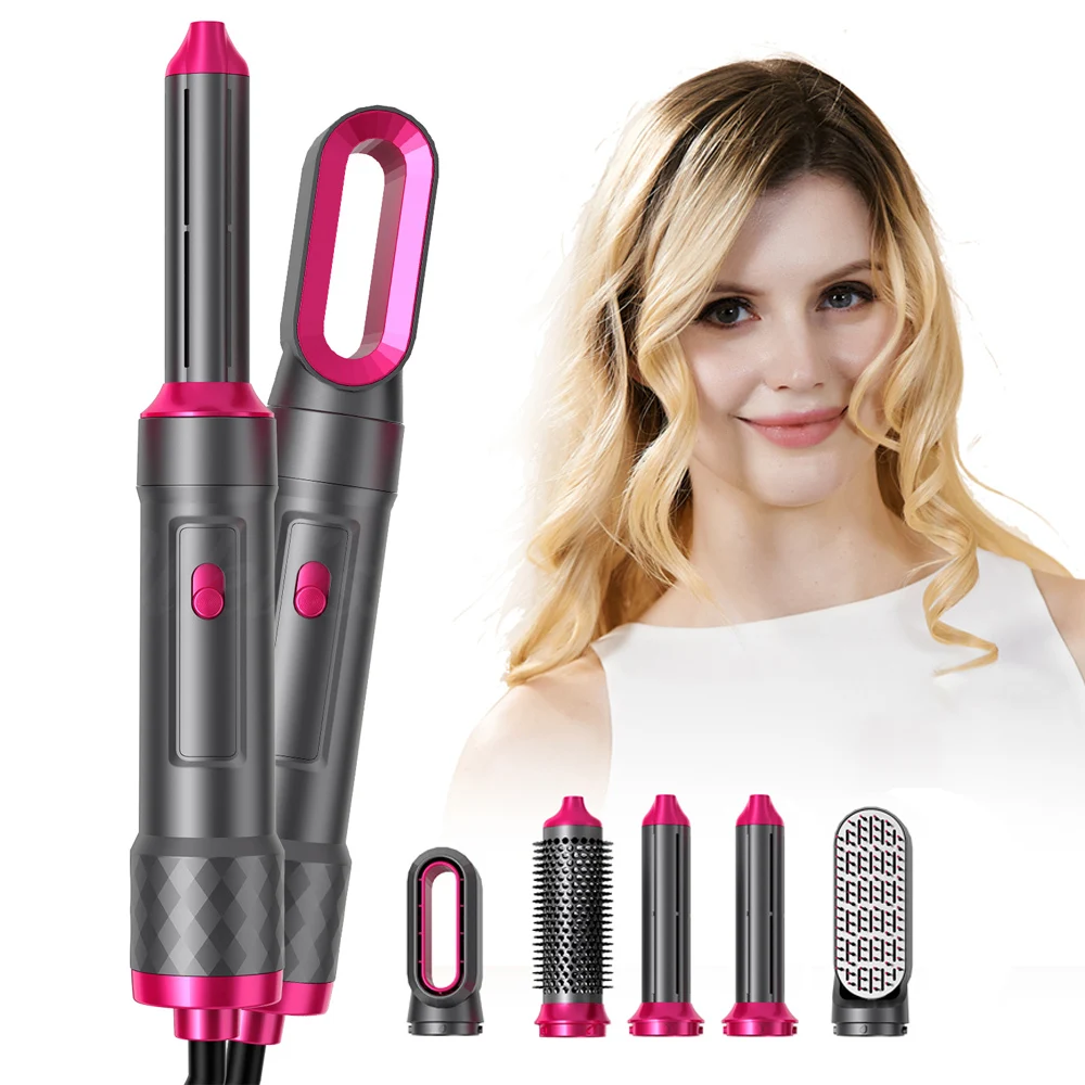 

Hair Dryer 5 In 1 Hair Styler Blow Drier Electric Hairdryer Hairbrush Salon Hair Blower Brush Hot Air Styling Comb Curling Iron