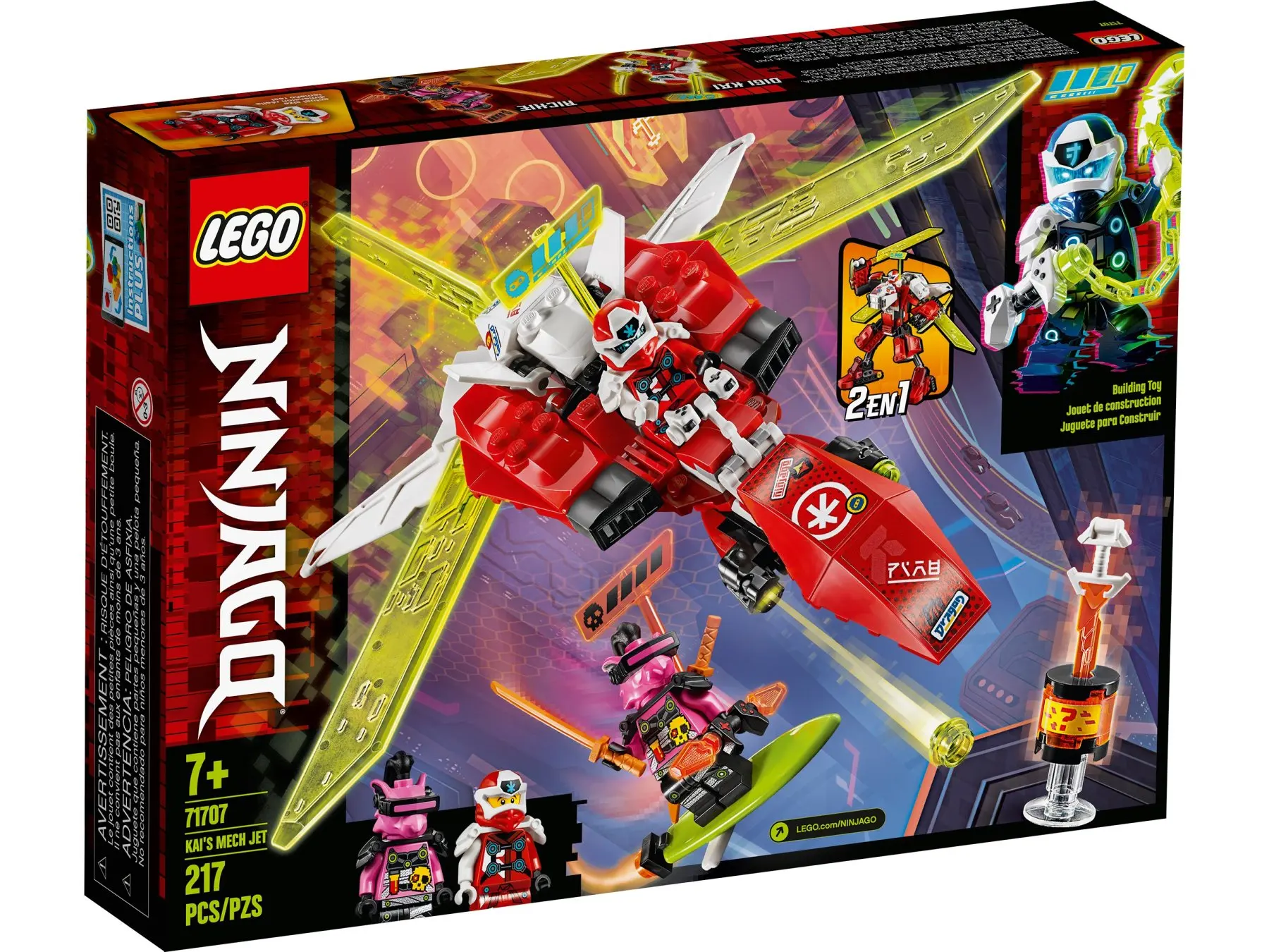 Конструктор LEGO Ninjago (Ниндзяго) 71707 Реактивный самолёт Кая 7+ | Игрушки и хобби
