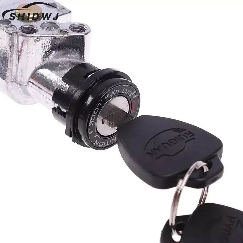 

Car Switch Lock Small Sand Single Lock Wuyang Princess Power Lock E-bike Lock With 2 Keys Universal