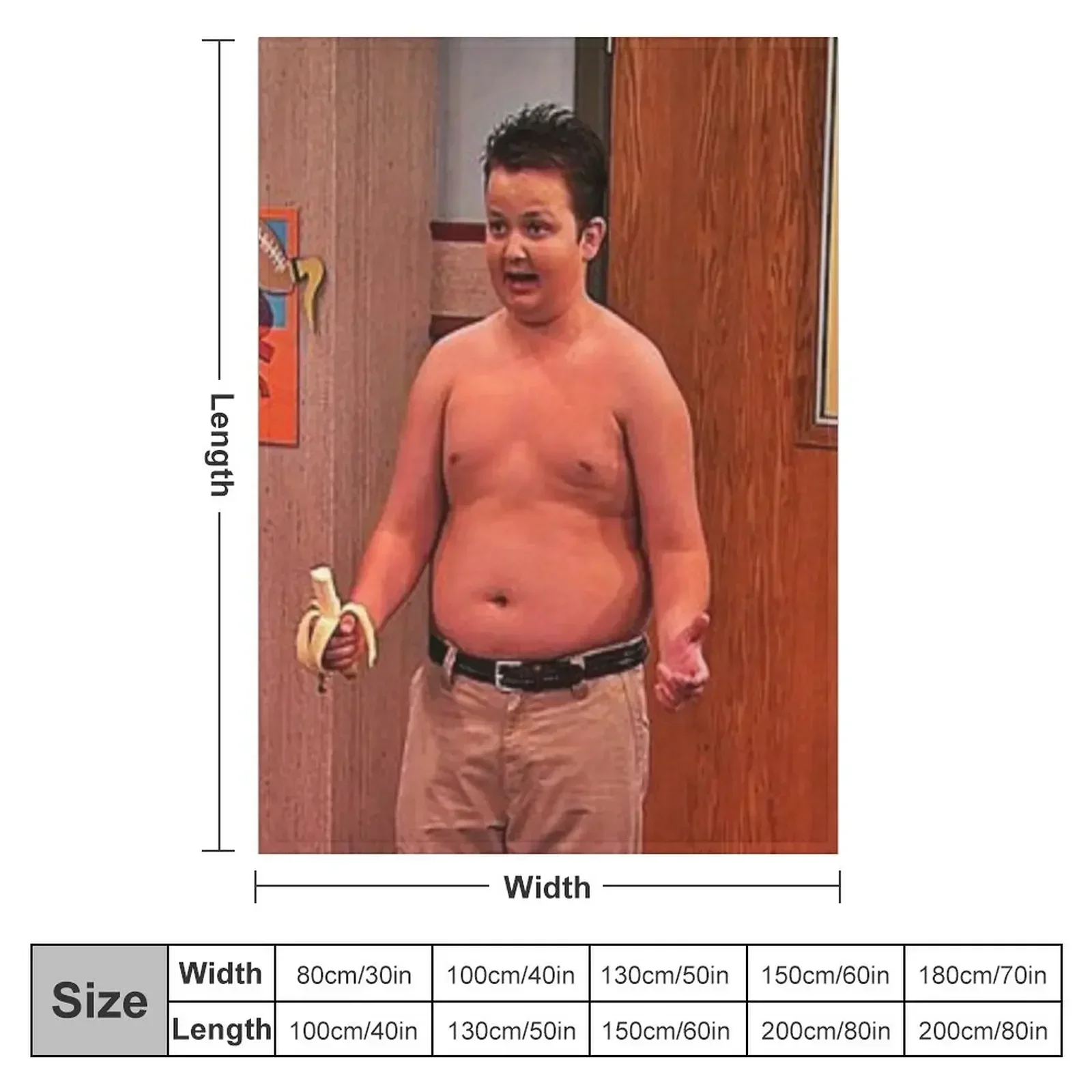 Утяжеленное одеяло для пикника Gibby Banana Meme icжемчужный плед