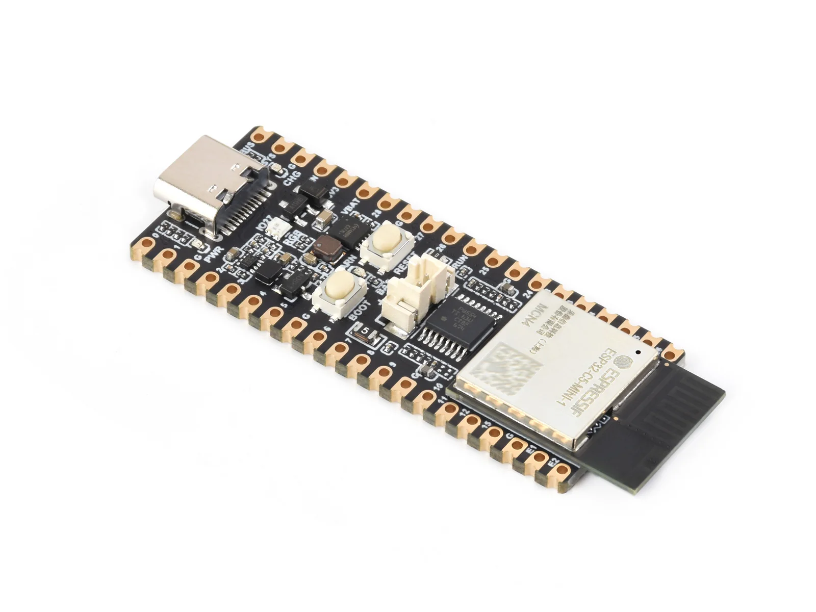 Фото Плата разработки Waveshare ESP32-C5 с двухдиапазонным Wi-Fi 6, одноядерный процессор 240 МГц, встроенный модуль серии ESP32-C5-MINI-1. №2