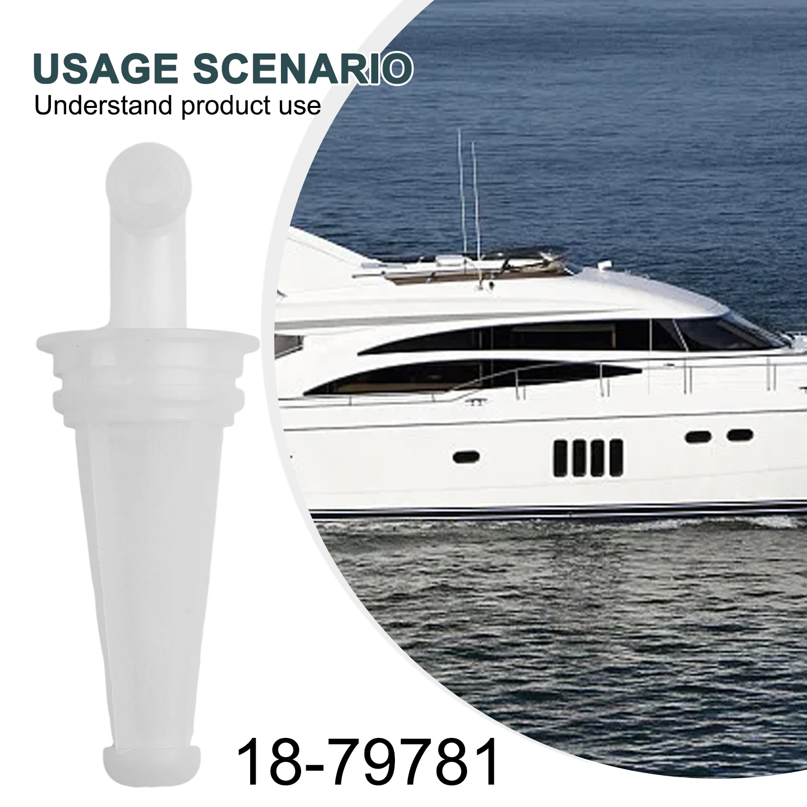 

18-79781 Fuel Filter Replacement White 1pc 433190 Accessories Car Duarblr Easy Installation For Johnson Evinrude
