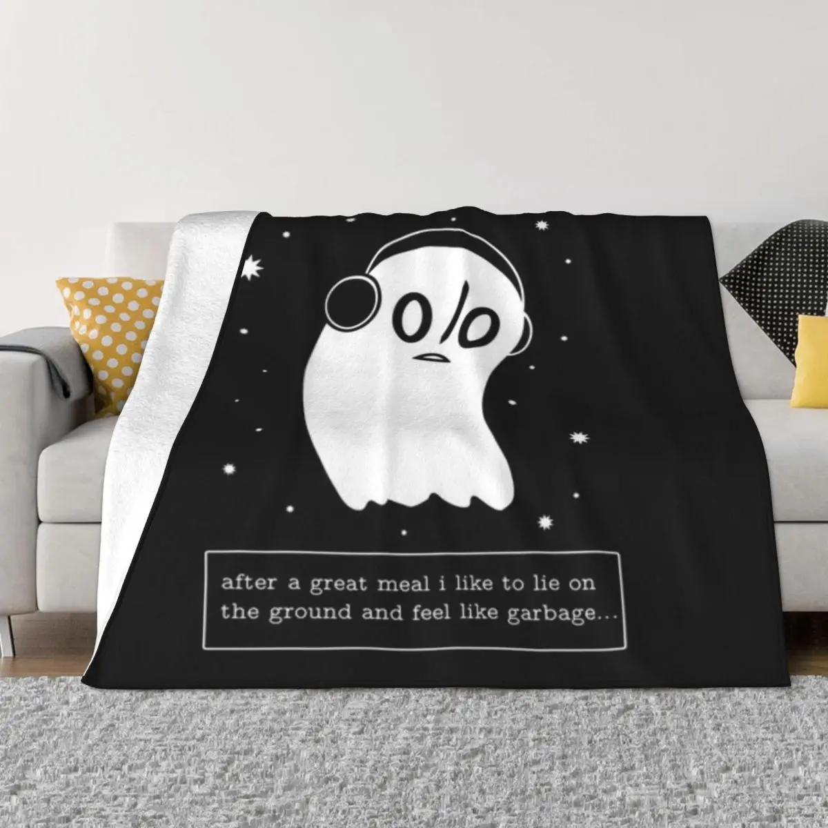 Undertale The Napstablook Way Ультрамягкое одеяло из микрофлиса