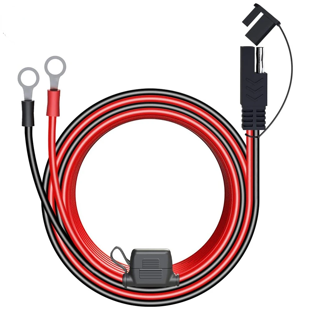 

4FT 6FT 10FT 12V Ring Terminal SAE to O Ring Connecters Extension Cord Cable Connector for Battery Charger Maintainer