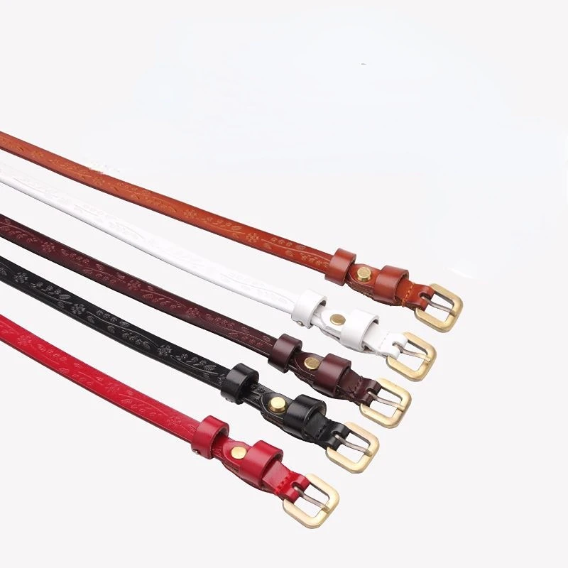 

Ремень из натуральной кожи Женский, тонкий модный пояс, роскошный брендовый, ветровка для джинсов