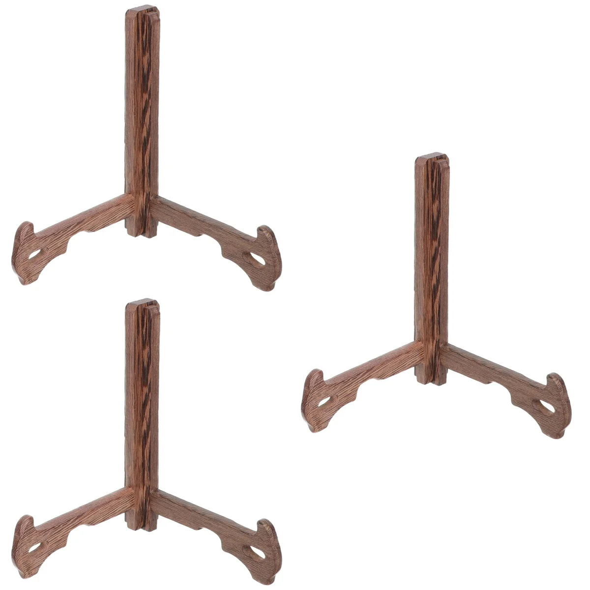 

Display Stand Plate Wooden Rack Holder Frame Photo Book Picture Dish Wood Easel Home Storage Bracket Functional Multi Ceramic