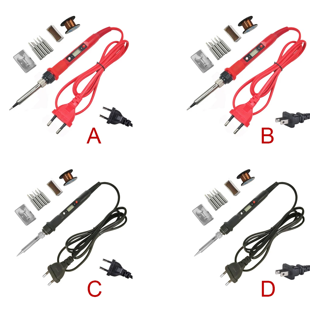 

Набор паяльника с цифровым дисплеем, 80 Вт, 180-500 ℃