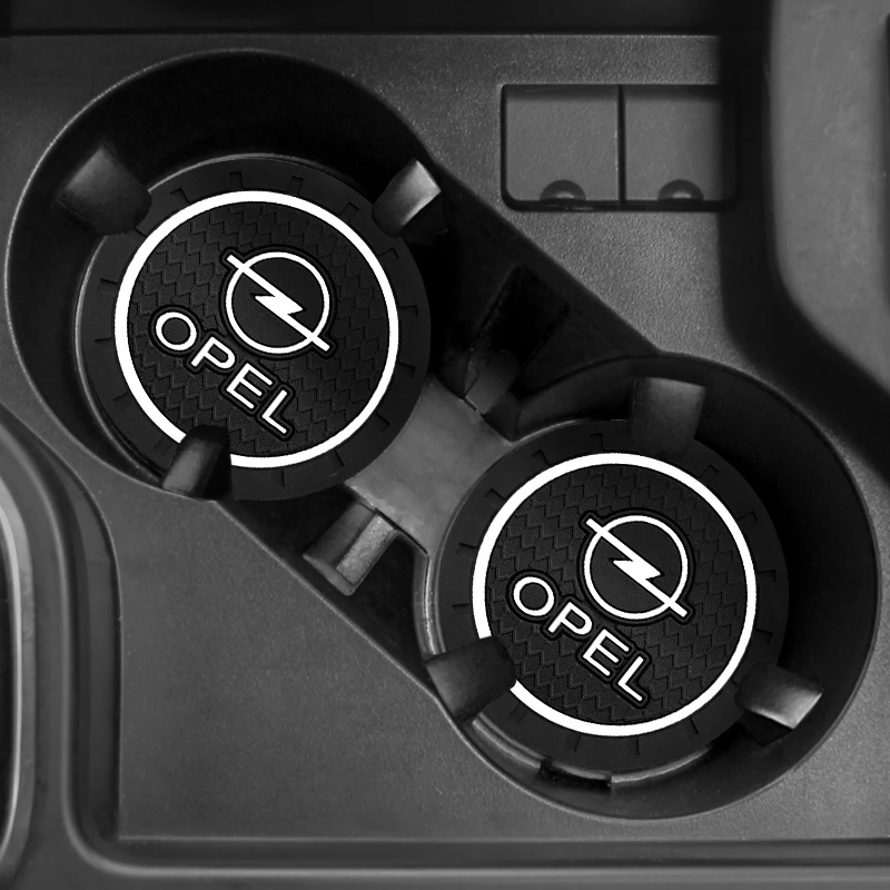 

1/2Pcs Car Coasters Water Cup Holder Non-Slip Pad for Opel Astra H J Corsa Meriva Vectra Zafira Insignia FIAT Grande Buick Regal