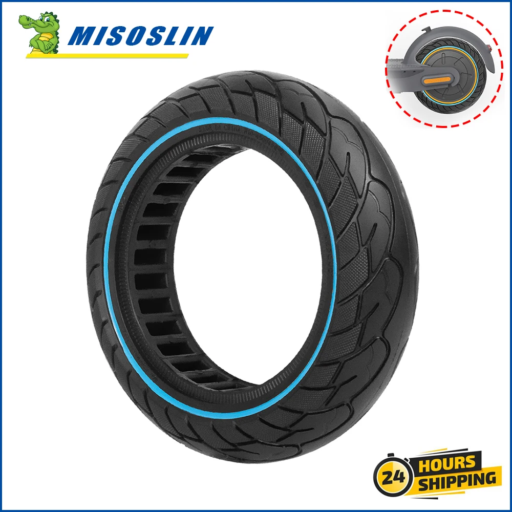 For Segway Ninebot Max G30 G30D Electric Scooter 10inch E-Scooter 60/70-6.5 Hollow Honeycomb Wheel Shock-absorbing Soild Tire