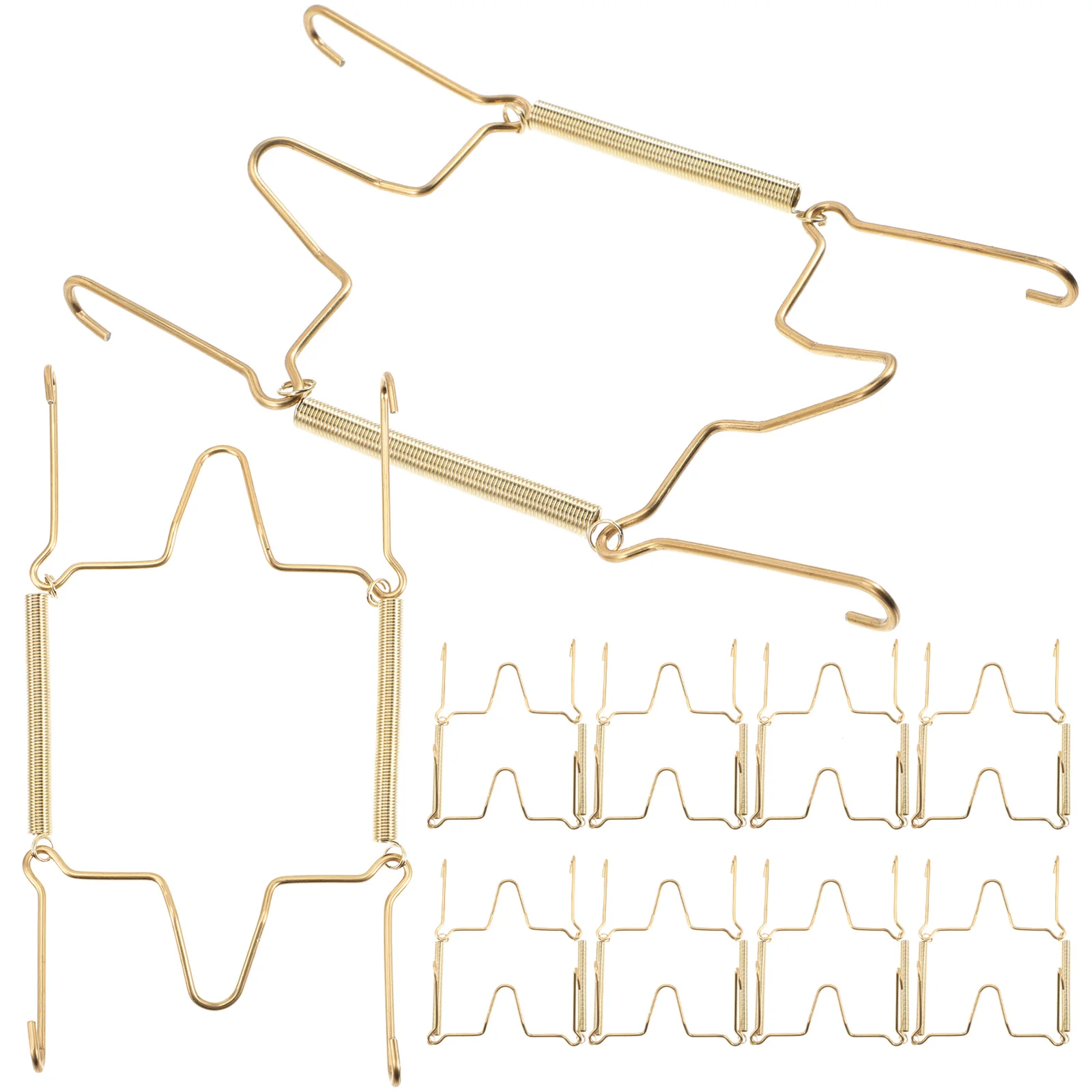 

10pcs Stainless Steel Holder Vertical Plate Hangers Invisible Dish Hanger Wall Hook