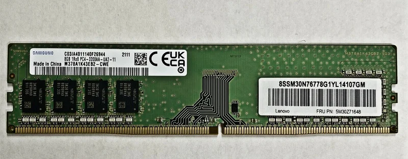 

RAM M378A1K43EB2-CWE DDR4 Desktop Memory Bar 8G 1RX8 PC4-3200AA
