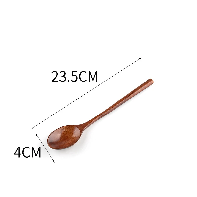Деревянная ложка в японском стиле с длинной ручкой для дома и офиса из бутика Nanmu