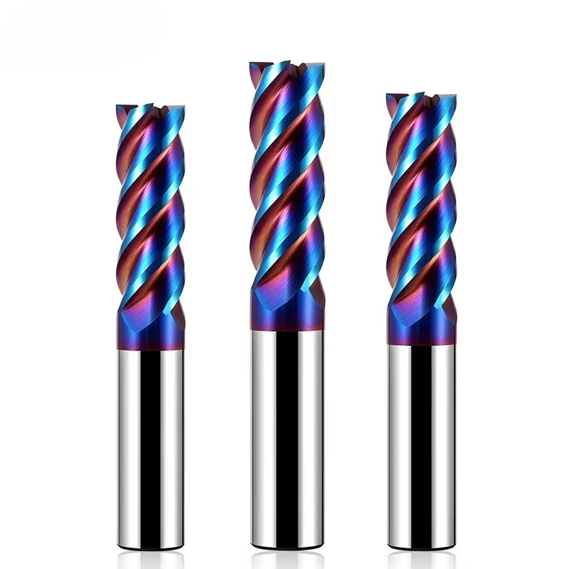 

Фреза с покрытием из сплава, инструмент из вольфрамовой стали, обработка с ЧПУ Hrc70, концевая фреза Azzkor, комплект верхних фрез, фрезерные станки