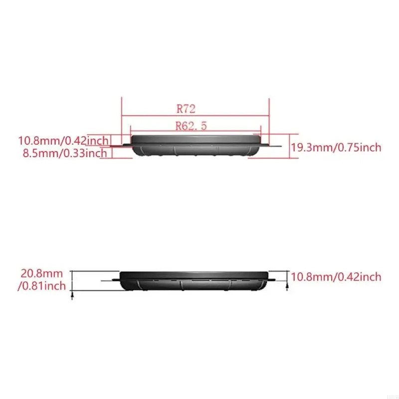 H9EB 6.5IN/8 дюймов громкоговорителя сабвуфера диафрагма