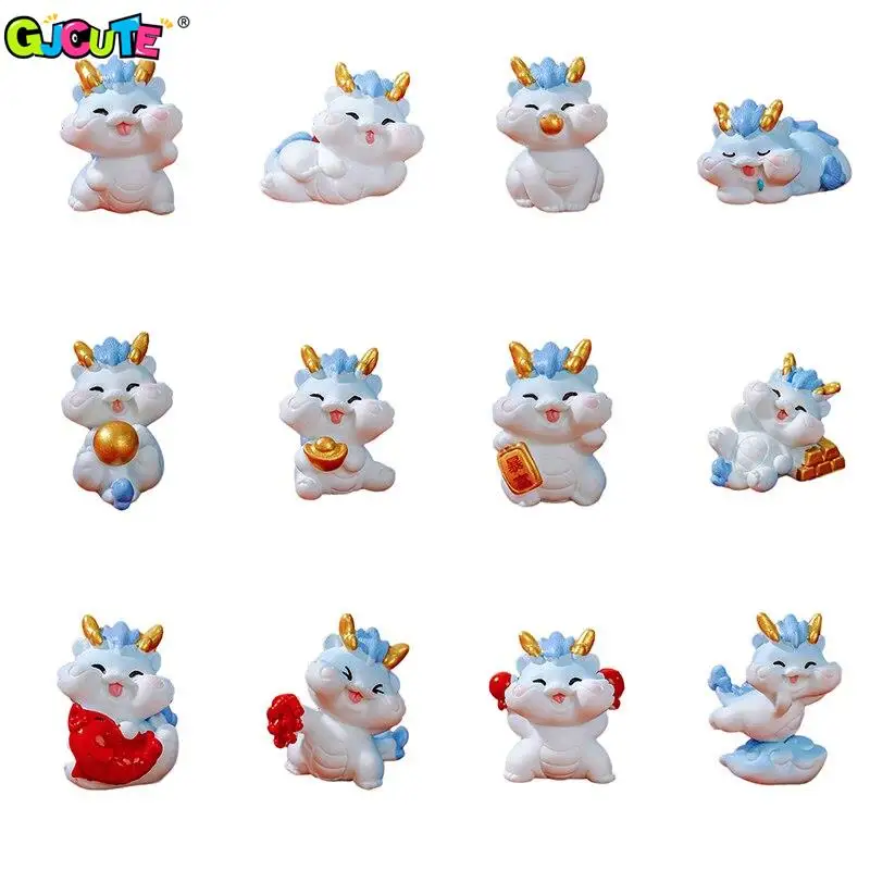 

Милая миниатюрная фигурка дракона украшения года Дракона микро ландшафтное украшение Миниатюрная игрушка для кукольного домика