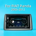 Автомагнитола 2 Din на Android для FIAT Panda 2003-2012, 7 дюймов, мультимедийный плеер с рамкой, Wi-Fi, GPS-навигацией, Стерео Авторадио