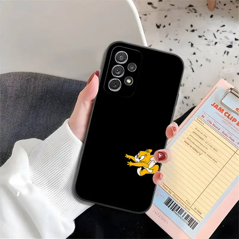 Чехол для телефона с изображением кота и мыши Samsung A40 A41 A42 A70 A71 A21 A30 S A31 A32 A01 A10 A11 A12 A20