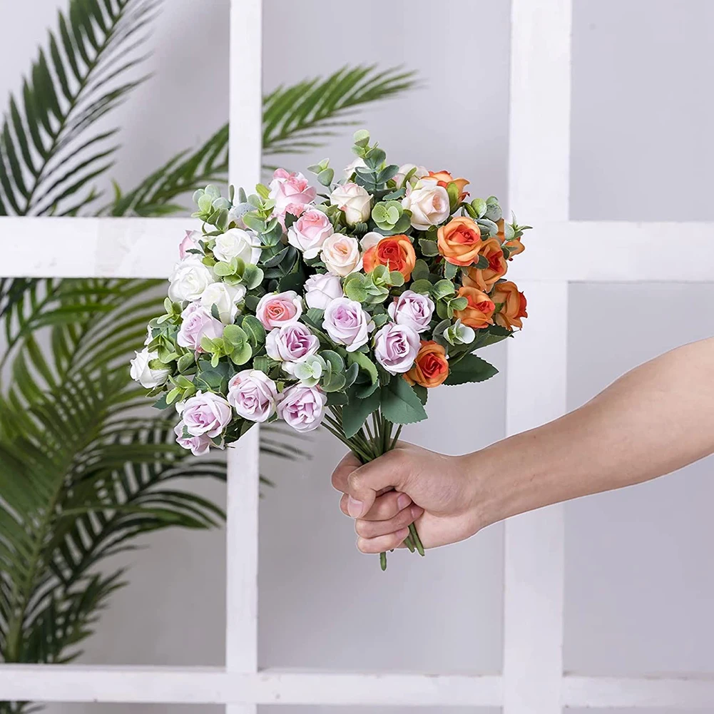 

Floral Décor Artificial Flower 30cm Bunch Fake Flowers Home Decor Multi Colors Silk Cloth Silk Rose Wedding Party