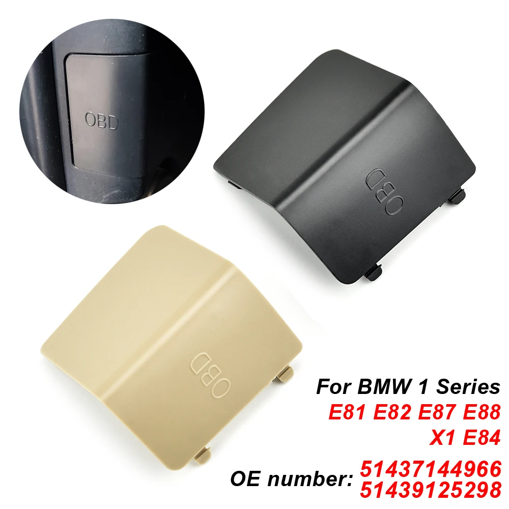 

LHD Left OBD Plug Cover Trim for BMW 1 Series E81 E82 E84 E87 E88 Car Interior Kick Panel Cap Auto Replacement Parts
