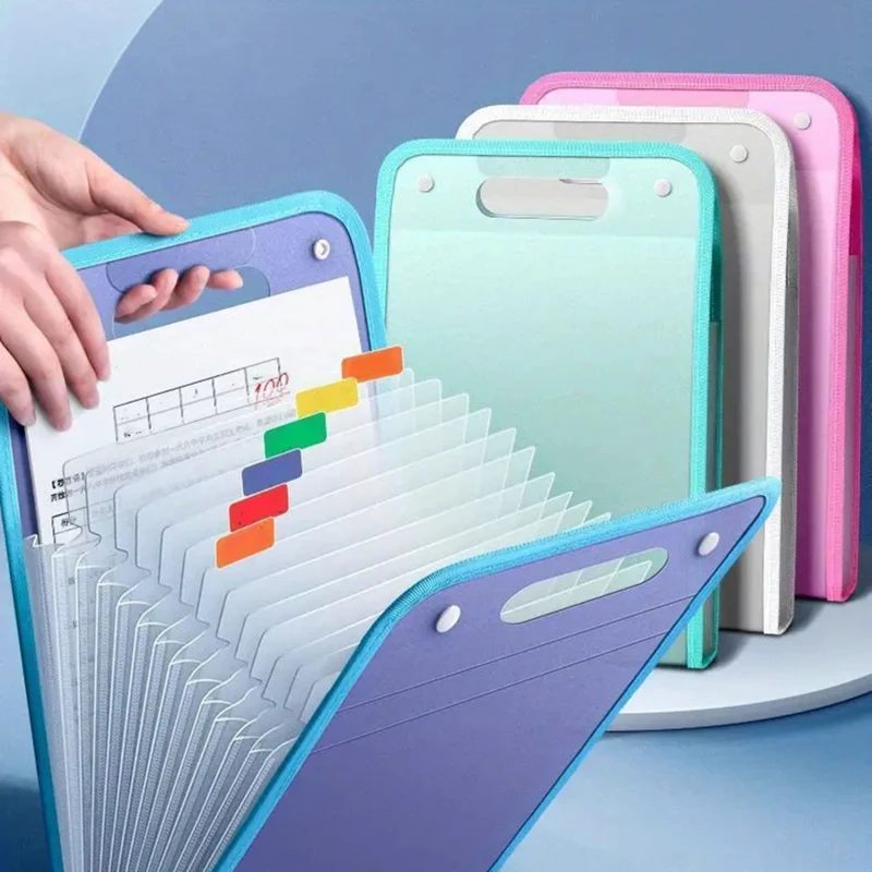 

Vertical Hand-held Organ Bag A4 Paper File Folder Large Capacity Multi-layer Expanding Sorting Storage Bag Folder Organize Bags
