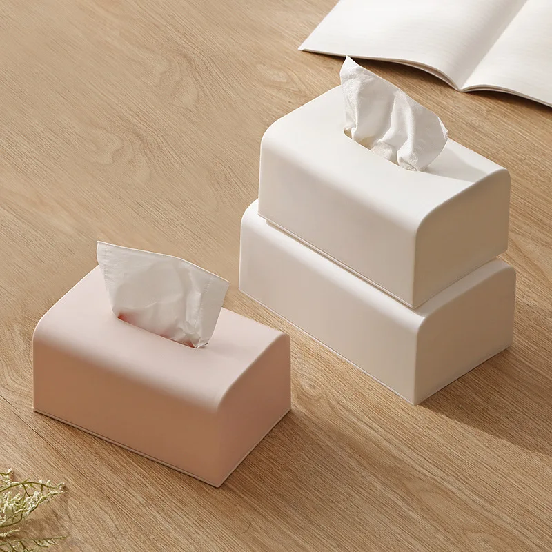 

Nordic Simple Solid Color Tissue Box Home Decoration Living Room Dining Room Tabletop Napkin Tissue Box Napkin Holder Room Decor