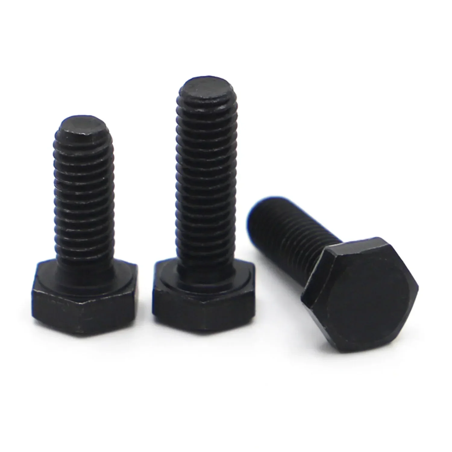 

M5 M6 M8 M10 M12 черный класс 8,8 легированная сталь метрическая резьба Шестигранная внешняя головка болт GB5783 DIN933