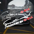 Новая Виниловая наклейка для автомобиля, спортивная гоночная наклейка, светоотражающая лампа, наклейка для бровей для Kia Rio Ceed Sportage Cerato Soul Sorento K2 K5