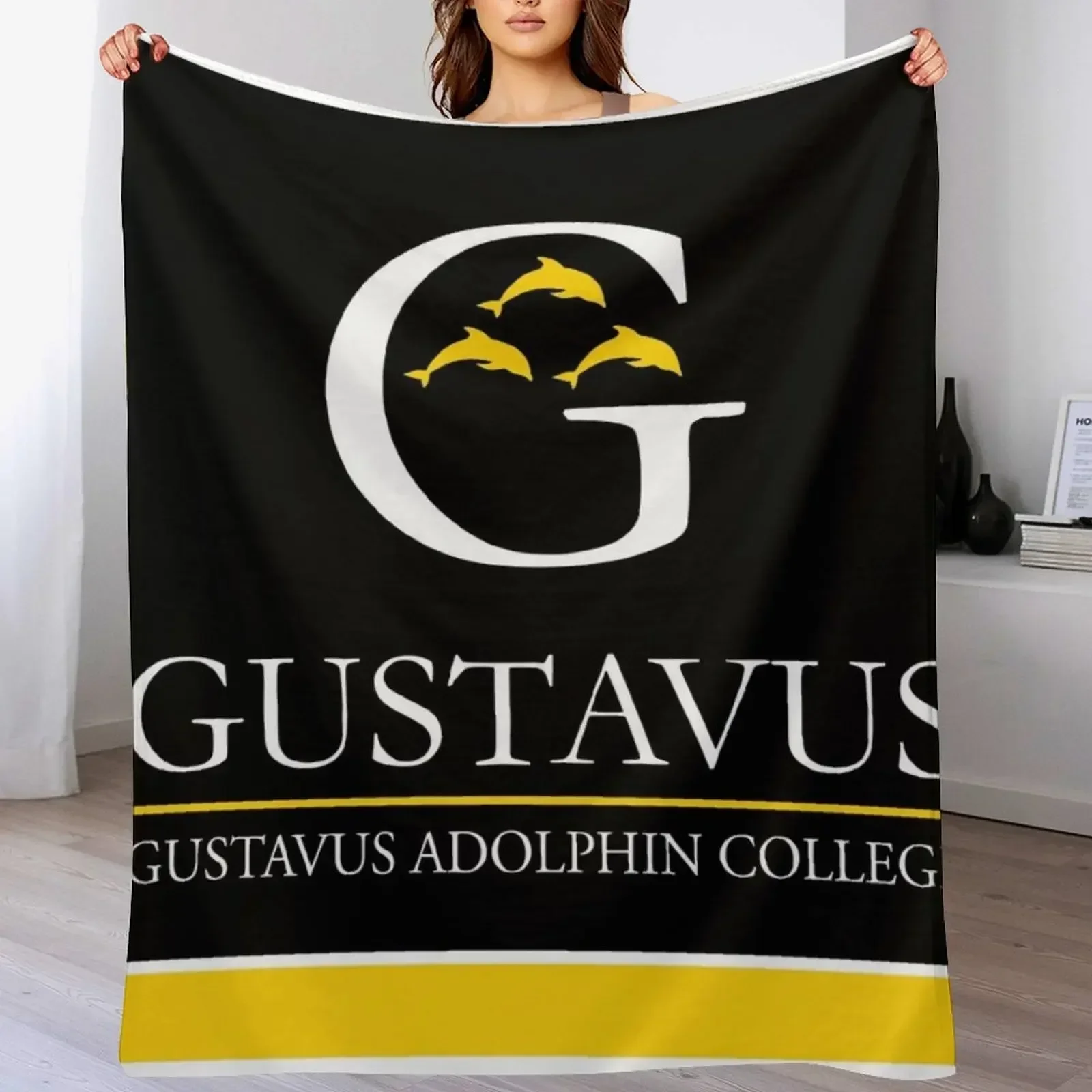 Одеяло для колледжа Gustavus Adolphin пушистое летнее постельное белье одеяла