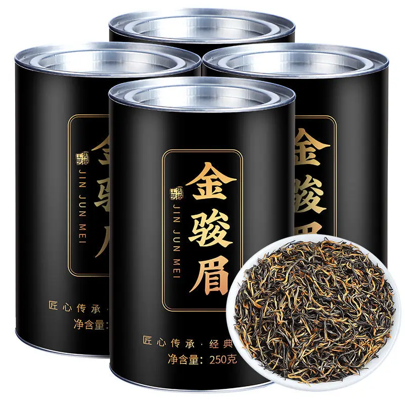 

Новый черный чай Jinjunmei с сильным вкусом, с медовым вкусом, с теплым желудком, черный чай, подарок, 250 г/коркорм, консервированный, без чайного н...