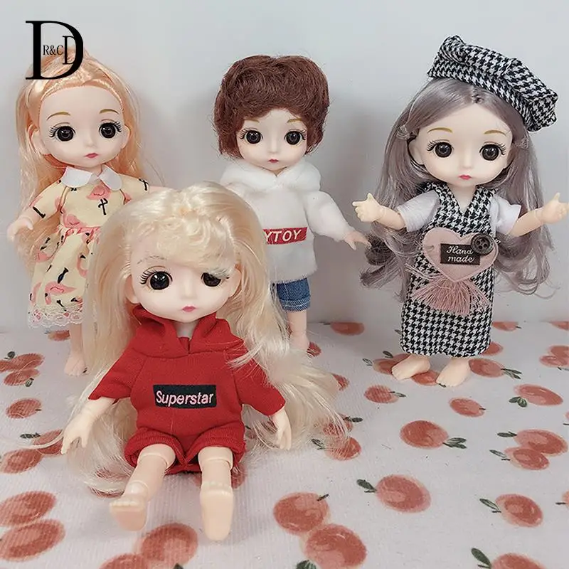 

16 см одежда для шарнирной куклы, высококачественное платье, можно одевать, модная Кукла, костюм с юбкой, лучший подарок для детей, игрушки дл...