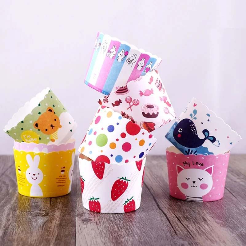 

50pc Cupcake Paper for Party Liners Muffin Cases Cup Cake Molds Tray Topper Baking Tray Kitchen Accessory Pastry Decoration Tool