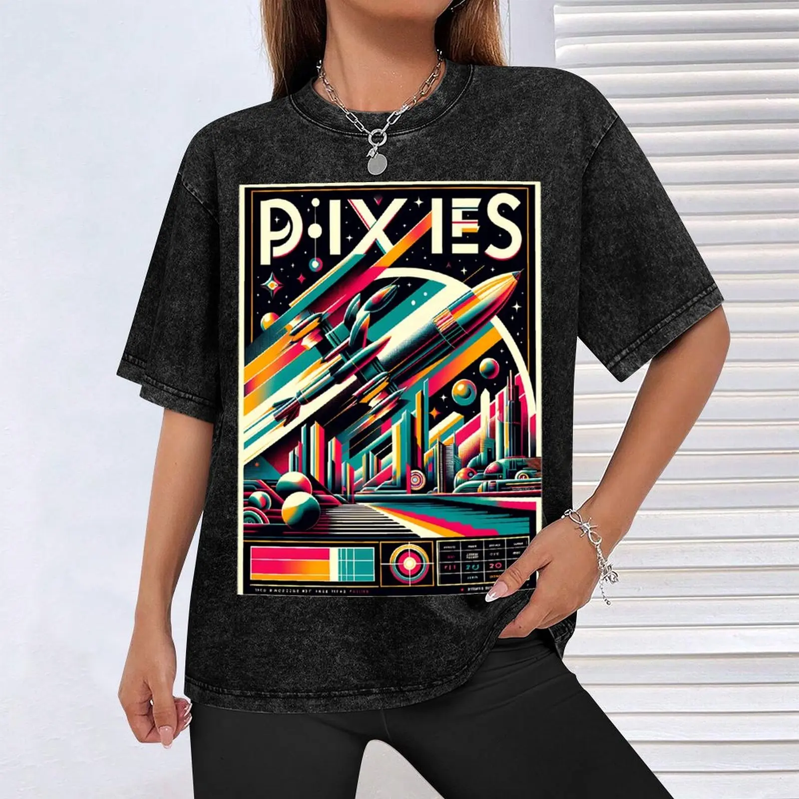 The Pixies - футболка с рекламным плакатом в стиле ретро большие размеры винтажные