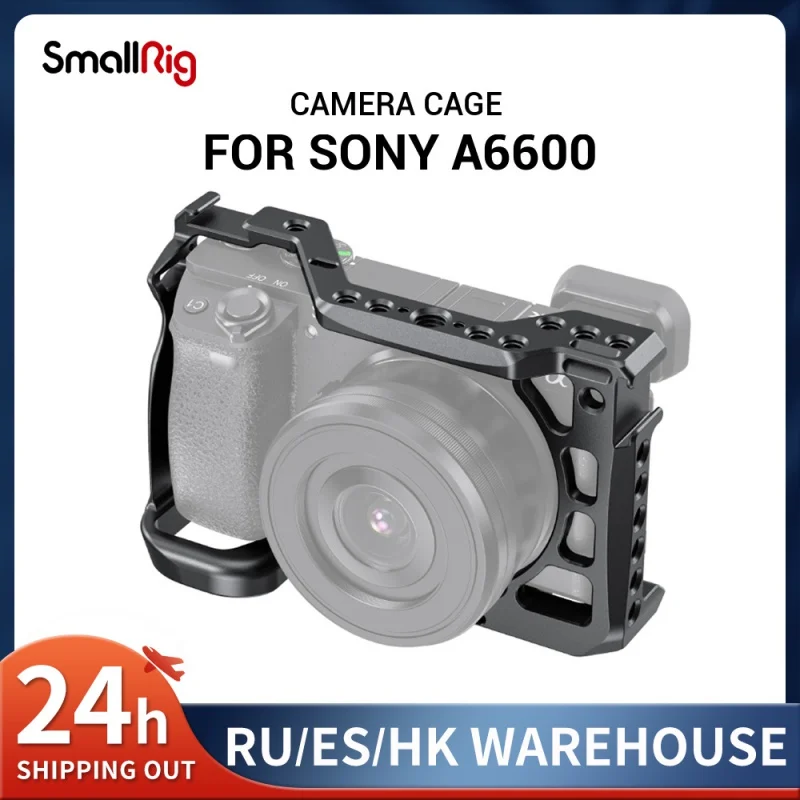 

SmallRig A6600 Camera Cage for Sony A6600 With Cold Shoe Mount 1/4 Thread Holes for Microphone Flash Light DIY Options 2493