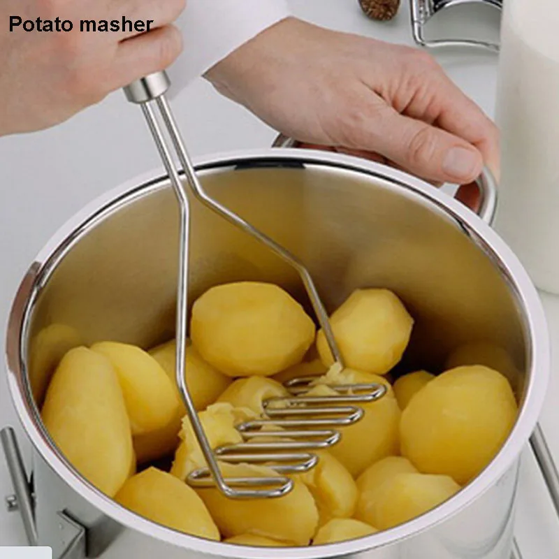 

Stainless Steel Potato Ricer Mud Machine Potatoes Masher Pressure Mashed Vegetable Gadgets Device Best Kitchen Tools