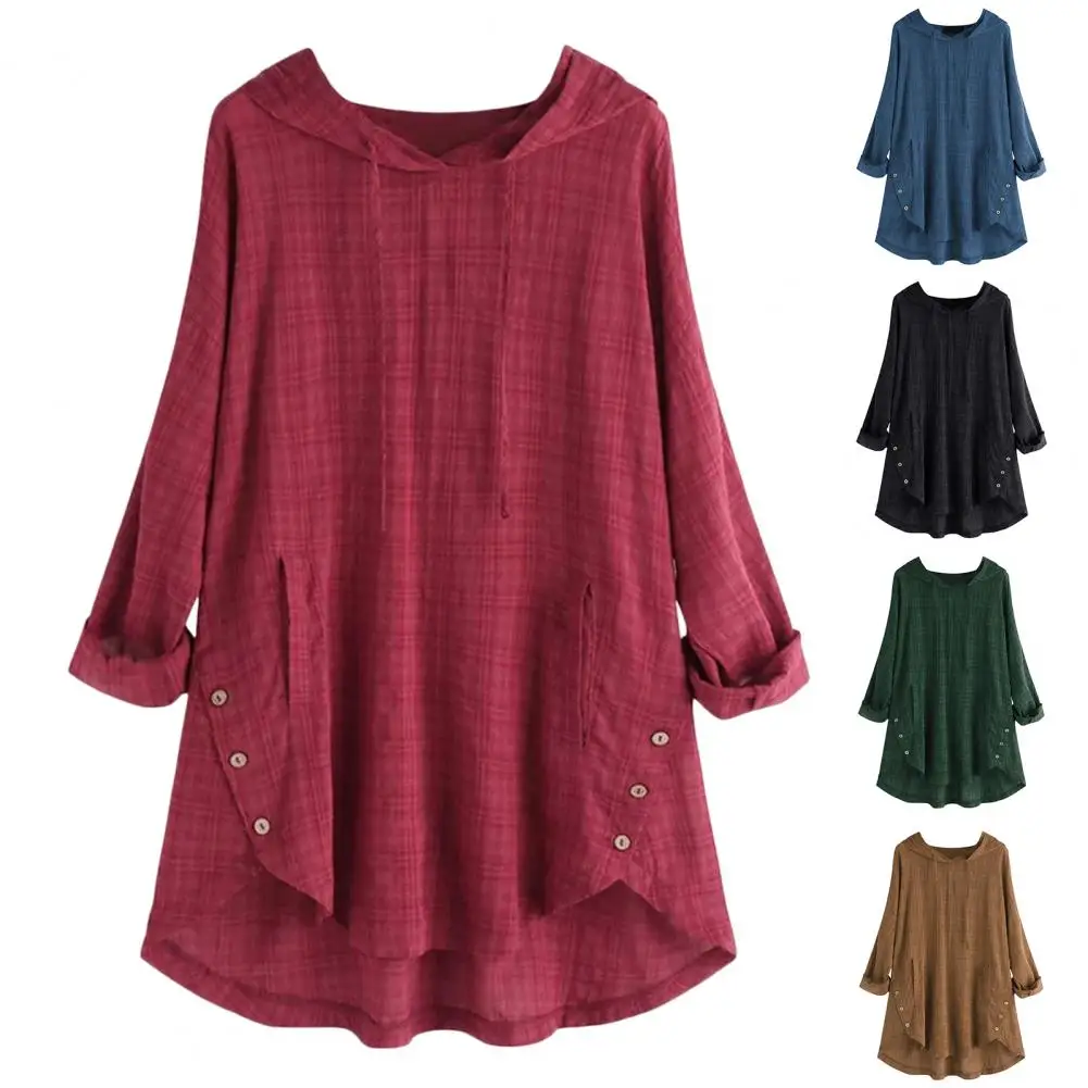 

Lady Spring Blouse Long Sleeves Spring Top Big Hem Spring Shirt Top