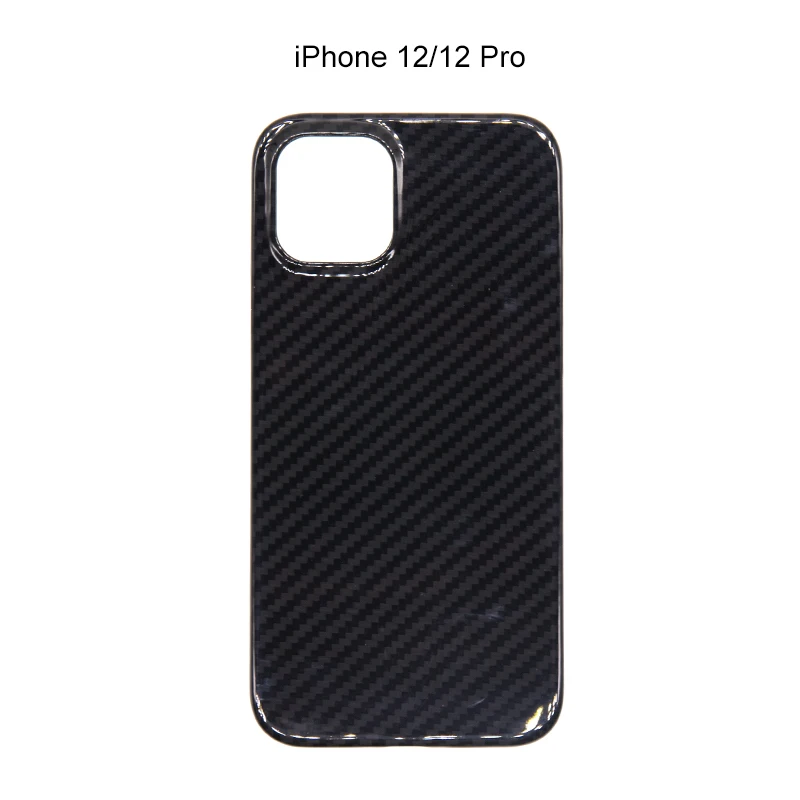 

IPhone12 phone shell carbon fiber black bright volcano fashion business advanced simple all -shell iPhone12 Pro carbon fiber lid