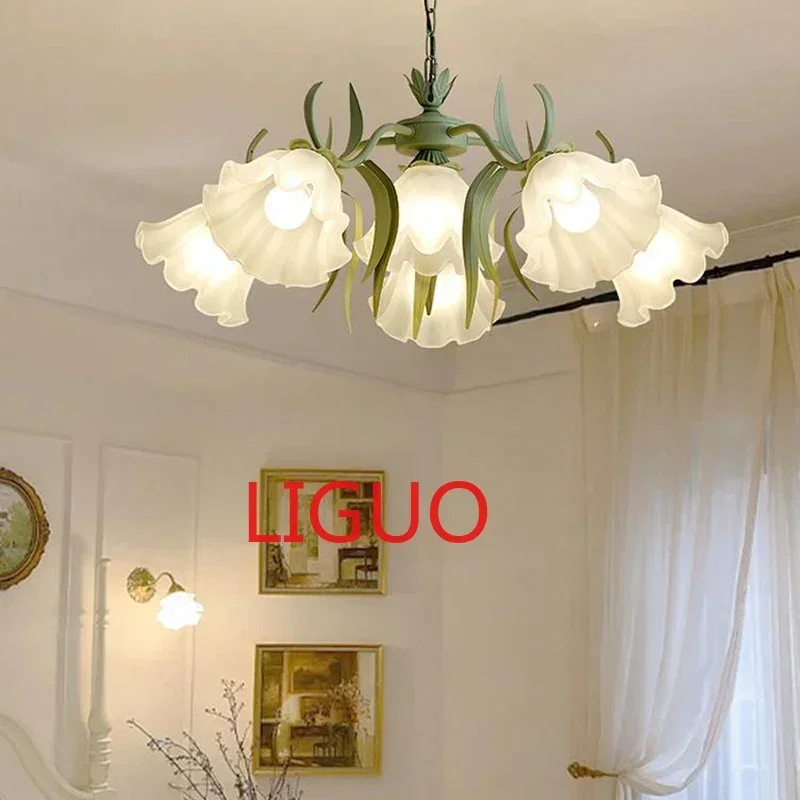 Современные романтические люстры с цветами искусство фотосессия цепочка для