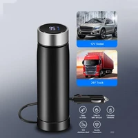 12v 24v portable car quick heating cup stainless steel car thermos flask thermal insulation kettle travel heating kettle