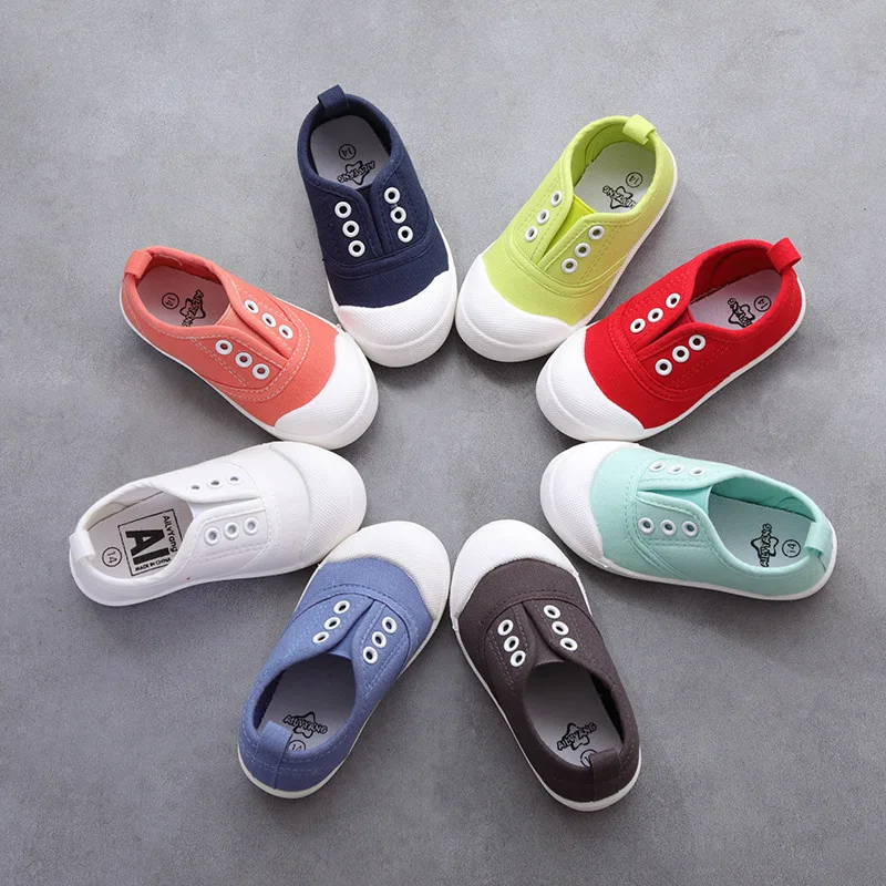 

2022 New children Lazy Canvas Shoes Boys Girls Breathable canvas shoes Casual Shoes kids shoes for girl kids shoes boys