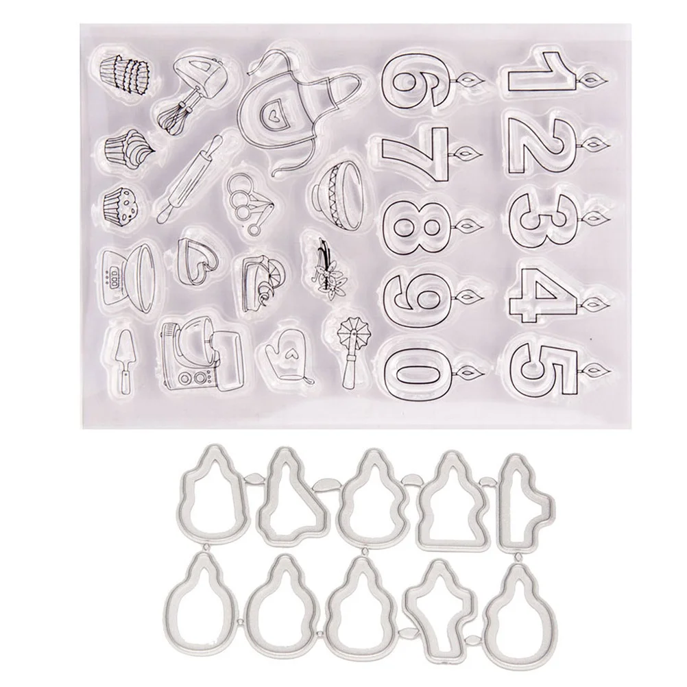 

1 Set DIY Stamper Cutting Die Set Hand Account DIY Silicone Seal Cutting Mold