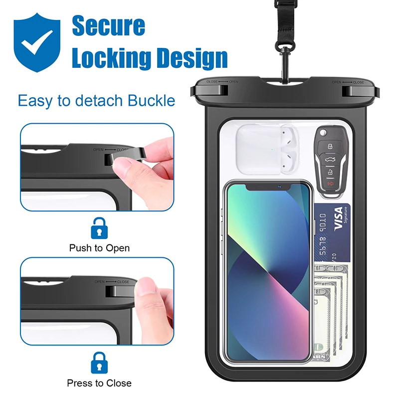Большая водонепроницаемая сумка-чехол для телефона iPhone 13 Pro Max 12 11 XR XS 7 8 Plus