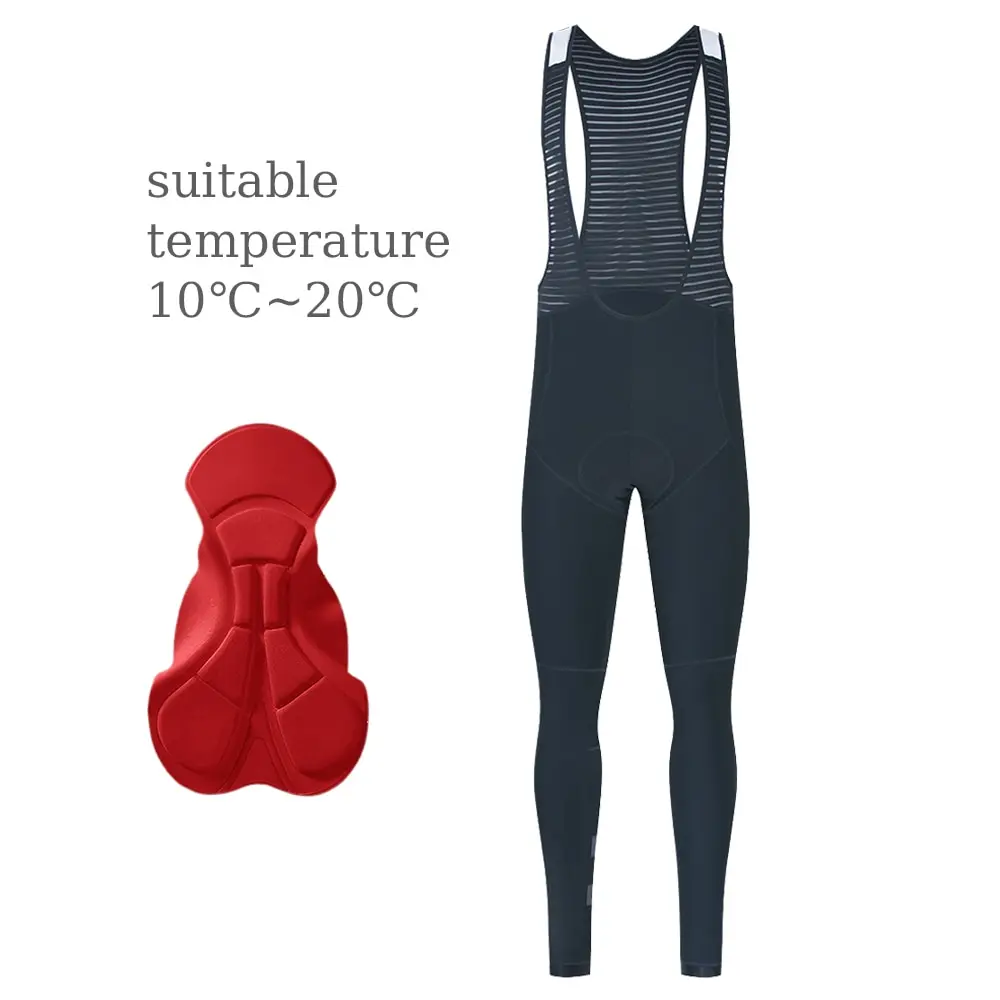 YKYWBIKE мужские зимние велосипедные брюки полная длина нагрудник из нейлона и сукна