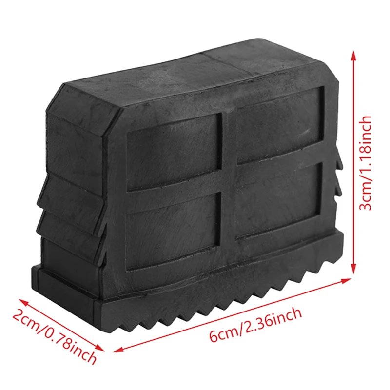 

1pcs Black Rubber step ladder feet Anti-Slip Folding Step Ladder Feet Pad Ladder Foot Grip Cover Protector Replacement Tools