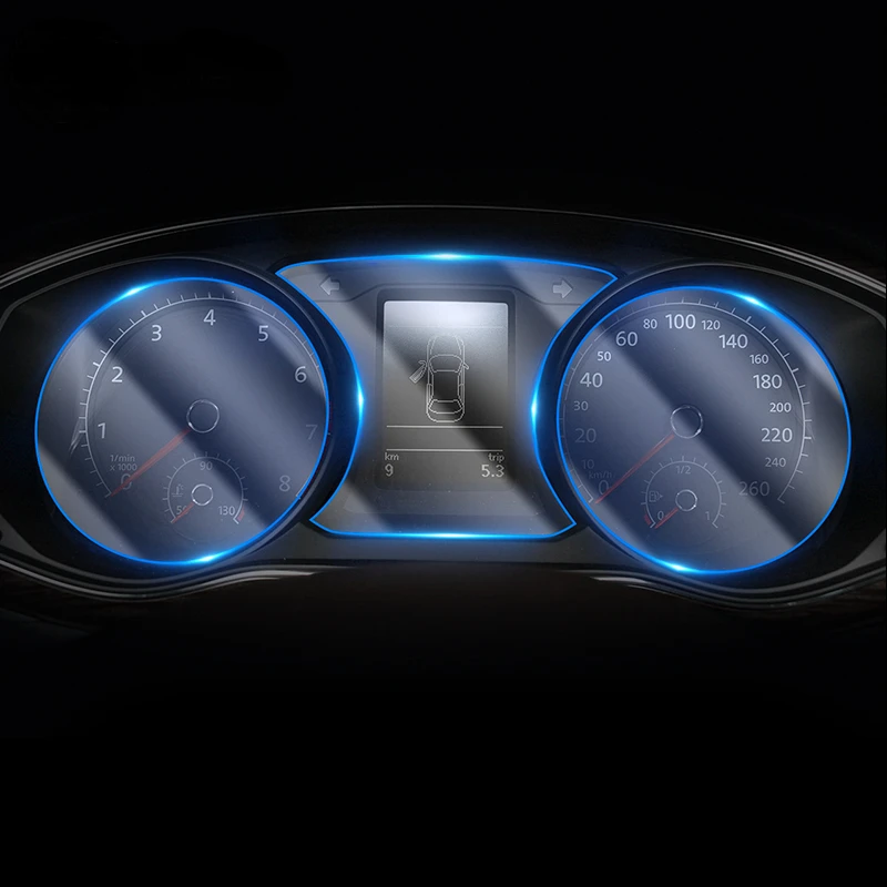 

Для Volkswagen Passat 2016-2018 мембрана для салона автомобиля приборной панели ТПУ Защита для ЖК-экрана декоративная пленка против царапин