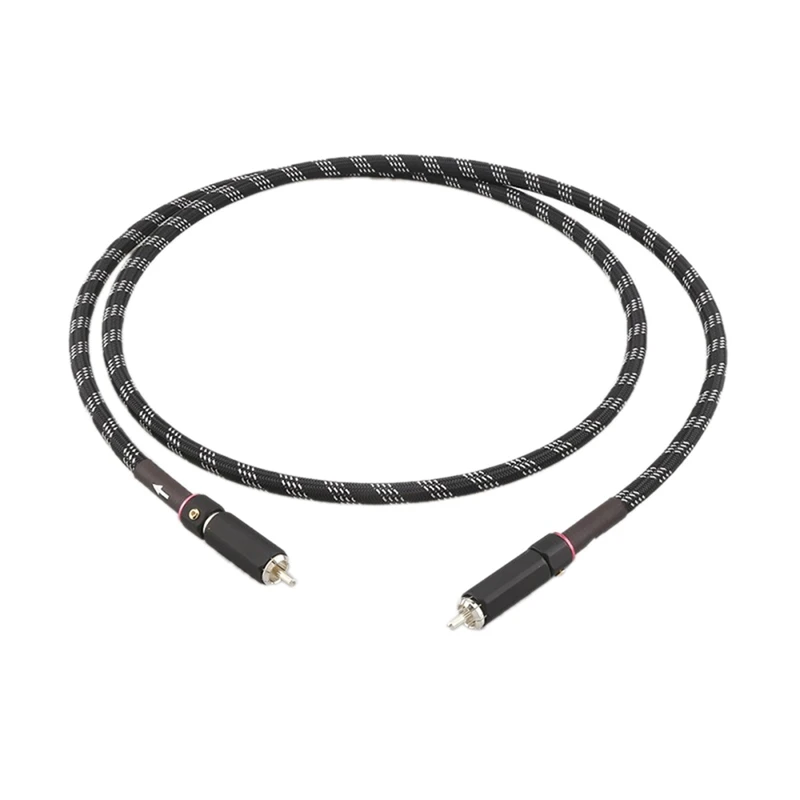 

DT4 75 Ом профессиональный HD цифровой коаксиальный кабель RCA к RCA штырь-штырь Видео Аудио для ЦАП ТВ динамика HiFi сабвуфер