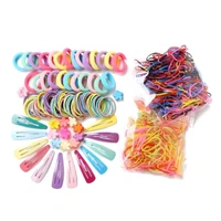 1set elastic large stretch hair ties hair bands clips ponytail braids holders for women girls thick thick heavy and curly hair